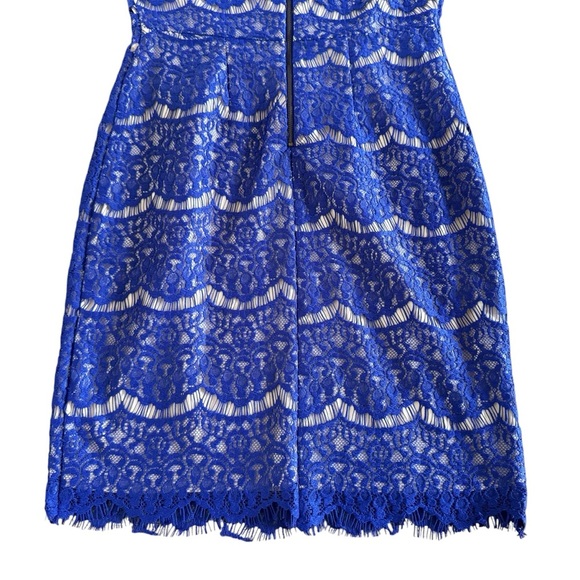 Darling Vintage Blue Candice Lace Dress size Med special event office siren 952 - Picture 13 of 16